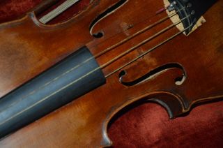 Old violin set,  French ALDRIC 1822 label,  with two bows 6