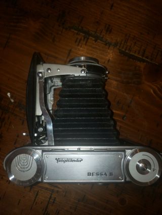 Voigtländer Bessa II Vintage Rangefinder Film Camera w/105 mm lens & Case 4