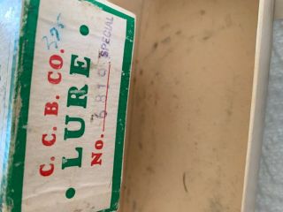 Vintage Creek Chub Pikie Large C.  C.  B.  Co.  6819 Lure & Box 2