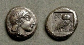 Gallery Silver Ancient Greek Owl Fantasy Coin