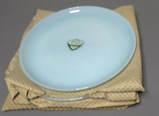 Vintage Fire King Turquoise Blue W/tags 4 Dinner Plates 9 "