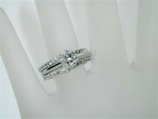 $10,  000 Vintage 1.  45ctw Diamond Insert Wedding Ring - Solitaire W/bands - $99