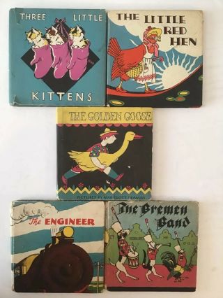 Five Vintage Children’s Books “the Happy Hour Books” Series