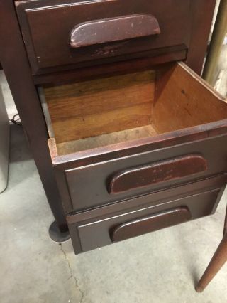 Antique 1900’s Roll - top Desk Solid Mahogany18 Drawers Auto - lock Dornette Bros 6