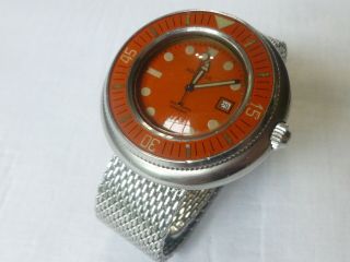Large 50mm Vintage Aquadive Caribbean 1000 Watch 709 Automatic Jenny Disco Sub