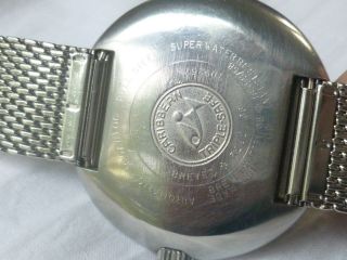 Large 50mm Vintage Aquadive Caribbean 1000 Watch 709 Automatic Jenny Disco Sub 8