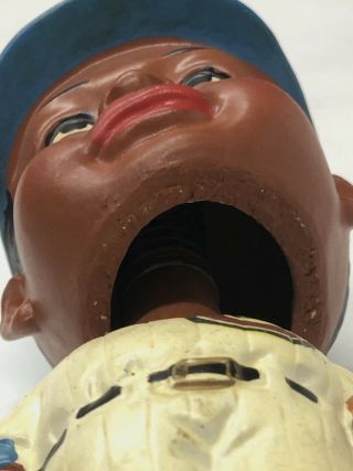 1962 CHICAGO CUBS BLACK FACE BOBBLE HEAD NODDER MADE IN JAPAN GREEN BASE RARE 4