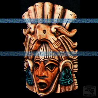 Maya Mask Head Mayan Aztec Mexico Mexican Sculpture Statue Plaque Ancient Art