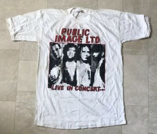 Vintage Pil Johnny Rotten Sex Pistols T - Shirt Sz Large