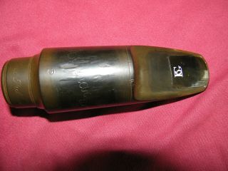 Vintage Brilhart Hard Rubber Tenor Saxophone Mouthpiece 5 With 0.  100 " Facing