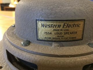 Vintage Extremly Rare Western Electric 755a Speaker