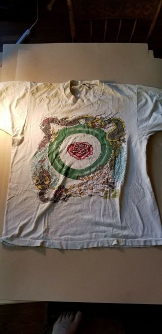Vintage Grateful Dead T - Shirt 1980s Year Of The Dragon 46 86 Xl