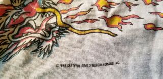 Vintage Grateful Dead T - shirt 1980s year of the dragon 46 86 xl 3
