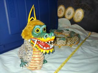 Marx RARE Happy Snappy Bubble Blowing Dragon Tin Battery Operated Toy 2