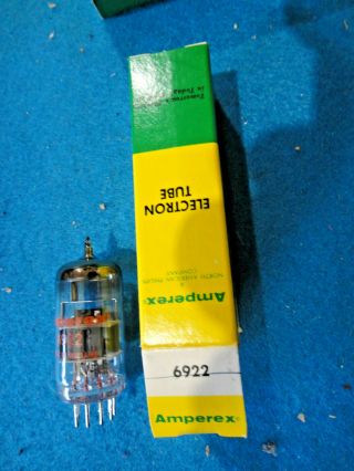 5 Amperex 6922 Vintage Radio Etal Vacuum Tube As Seen A (l1