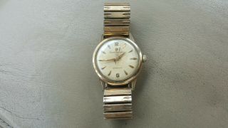 Rare Vintage Girard Perregaux Gyromatic 10k Gold Gf Automatic Mens Watch 1950s