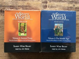 Set Story Of The World Audio Cds,  Vol 1 Ancient Times & Vol 2 Middle Ages,  Bauer