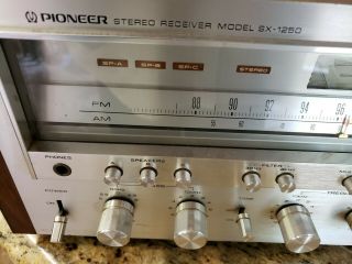Pioneer Sx - 1250 Vintage Stereo Receiver. 9