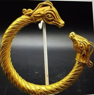 Extremely Rare Solid Gold Torc Parthain Hamden Achamend Dynasty 530/330bc Persia