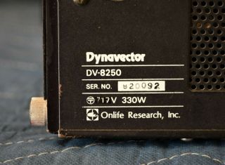 Vintage Dynavector DV - 8250 Stereo Vacuum Tube Power Amplifier Very Rare 7