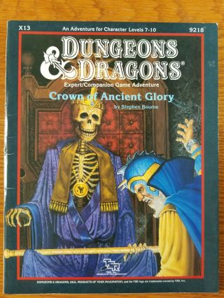 X13 Crown Of Ancient Glory Dungeons & Dragons 1e Tsr 9218
