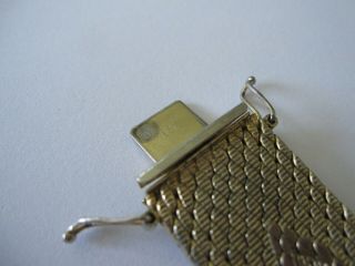 Vintage mens 18K GOLD marked 78 gram mens Italy made bracelet 7 5/8 inches long 3