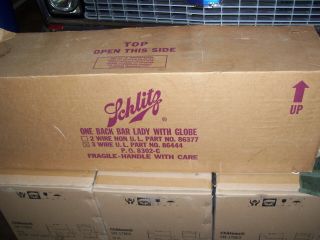 Vintage 1976 Schlitz Lady 44.  5 Tall In The Box