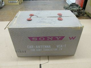 Vintage Low Rider Nos Sony Vca - 1 Car Antenna For Transistor Tv Eac - 6 Lowrider