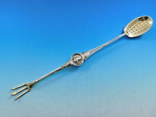 Medallion By Gorham Sterling Silver Olive Fork And Spoon Combination 10 1/2 "