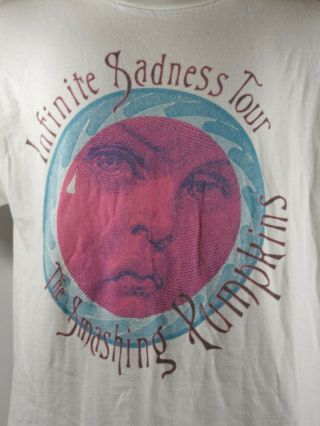 1996 Vintage " Smashing Pumpkins  Infinite Sadness Tour " Concert T - Shirt