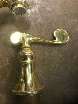 2 Vintage Kohler Gold Plated Faucets Good Retro Brass 7
