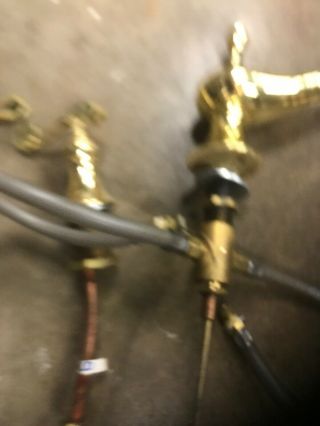 2 Vintage Kohler Gold Plated Faucets Good Retro Brass 8
