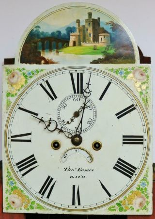 Antique English 8 Day South West Longcase Clock,  Striking Bath Grandfather Clock 10