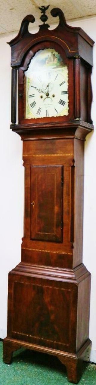 Antique English 8 Day South West Longcase Clock,  Striking Bath Grandfather Clock 3