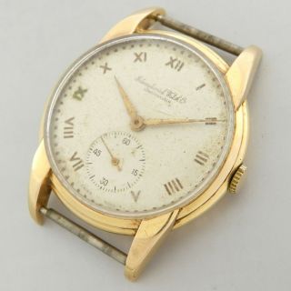 Iwc Schaffhausen 18kt Rose Gold Vintage Watch 100 Big