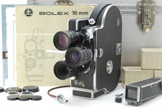 [rare N Mint] Bolex Paillard H16 Reflex Rx - Matic W/ Cine Nikkor 13 25 50mm F1.  8