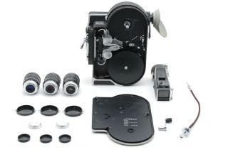 [RARE N MINT] Bolex Paillard H16 REFLEX RX - matic w/ cine Nikkor 13 25 50mm F1.  8 9