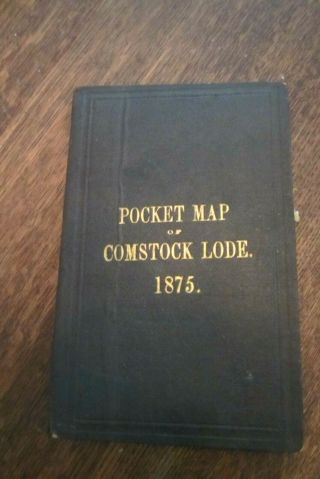 Pocket Map Of The Comstock Lode - Nevada