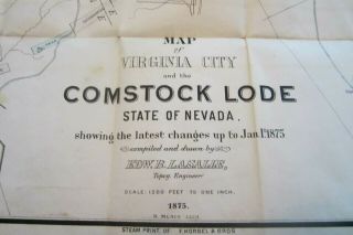 Pocket Map of the Comstock Lode - Nevada 3