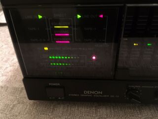 Vintage Denon DE - 70 Stereo Graphic Equalizer Tested/Working 7