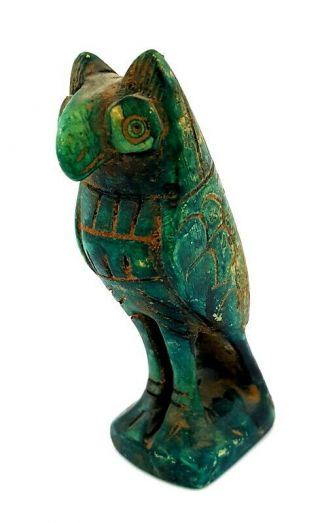 Rare Huge Horus Statue Egyptian God Figurine Falcon Ancient Sculpture Glazed Art
