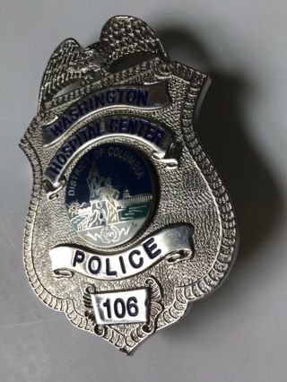 Vintage Washington D.  C.  Hospital Center Police Badge