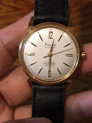 Vintage Royce Automatic 21j - Nos =new Old Stock/ Man Watch - Runs