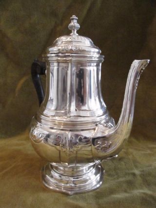 Gorgeous Late 19th C French Sterling Silver Tea Pot Louis Xiv St 860g 30,  3oz