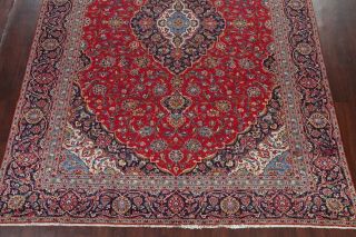 VINTAGE TRADITIONAL FLORAL RED LARGE AREA RUG HAND - KNOTTED LIVING ROOM WOOL 9x13 5