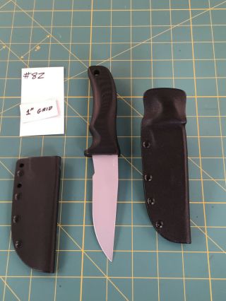 Mad Dog Custom Knife 3/16” Clip Point,  Rare,  High Ride Sheath,  Slip Sheath