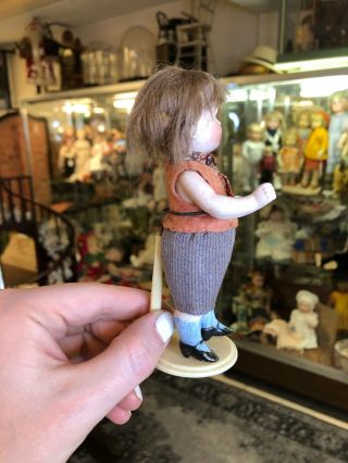 Delightful Antique 5.  5” All Bisque Kestner Googly Doll 292 Hairline On Torso 3