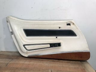 Vintage Corvette Interior Driver Side Door W/o Exterior And Attachments