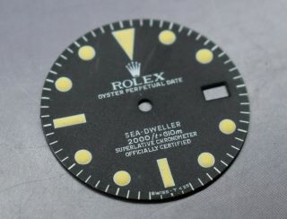 Vintage Rolex 1665 Sea Dweller Dial
