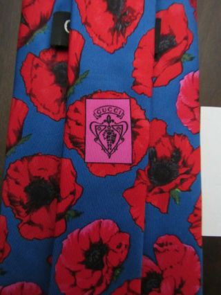 Rare Gucci Tom Ford Vintage Pop Art Floral Tie NWT 5